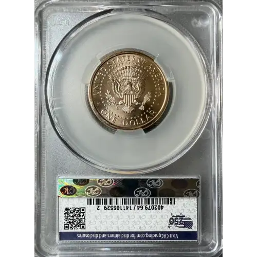 1776 ~ 2026 US President Trump $1 Coin CACG MS64 FDOD 250th Ann. Battlefield Label